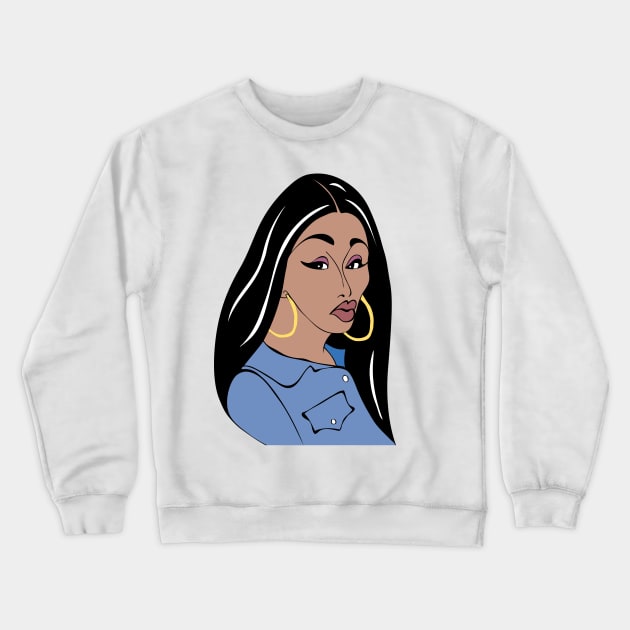 AMERICAN RAPPER! Crewneck Sweatshirt by cartoonistguy